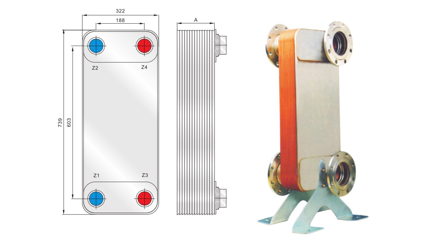B3-210 brazed plate heat exchanger